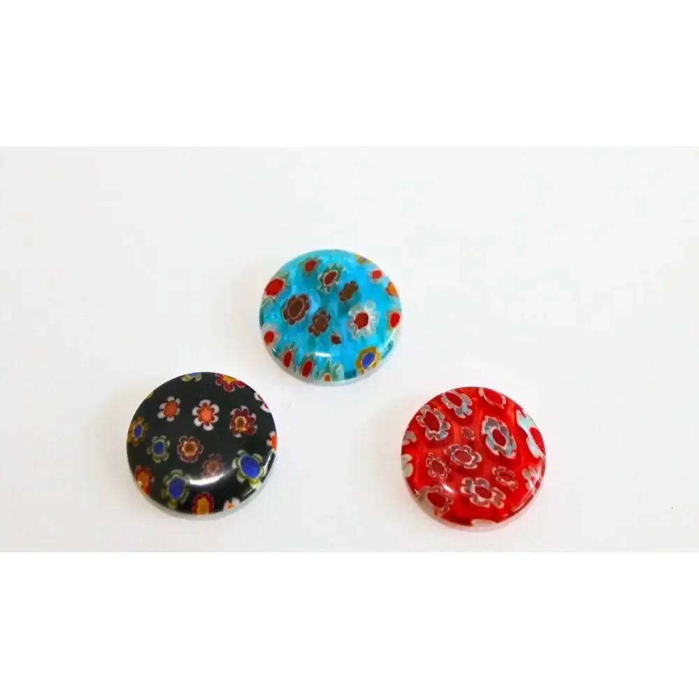 Vintage Millefiori Changeable Necklace 18in Multicolor Made/Italy Micro Mosaic - Picture 6 of 8